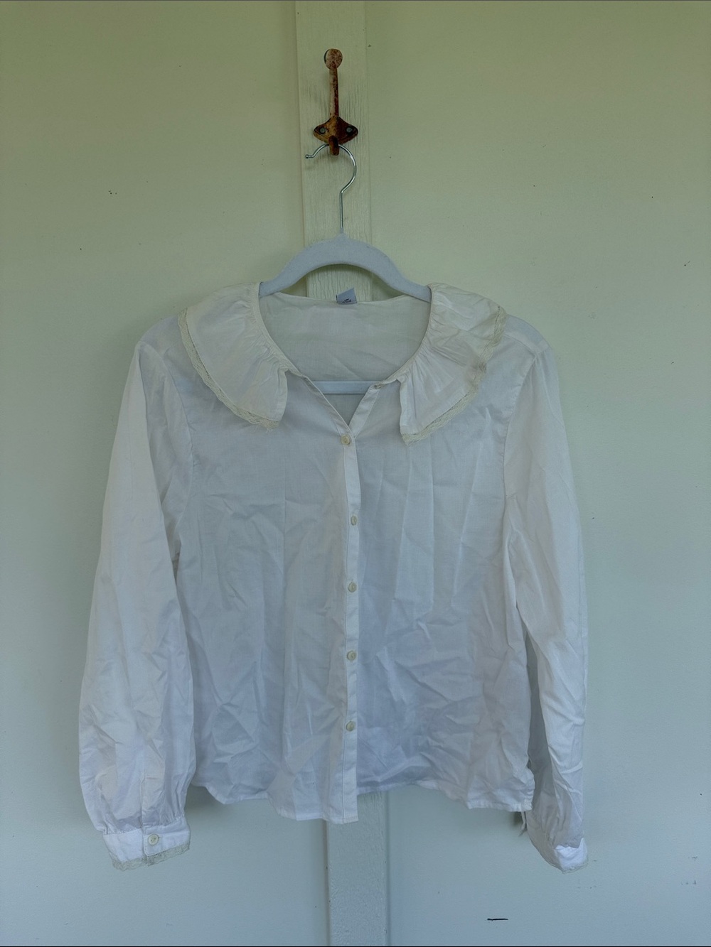 Old Navy collared button down peasant blouse